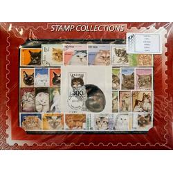 Thematisch Postzegelpakket Katten